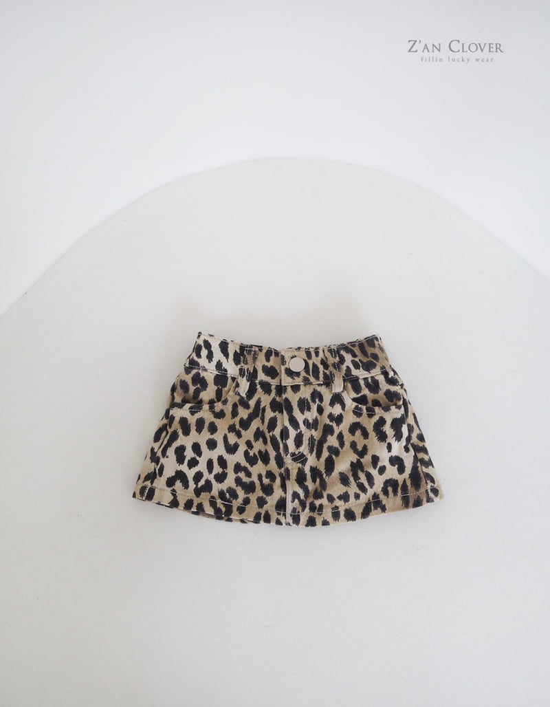 Zan Clover - Korean Children Fashion - #magicofchildhood - Simple Leopard Mini Skirt