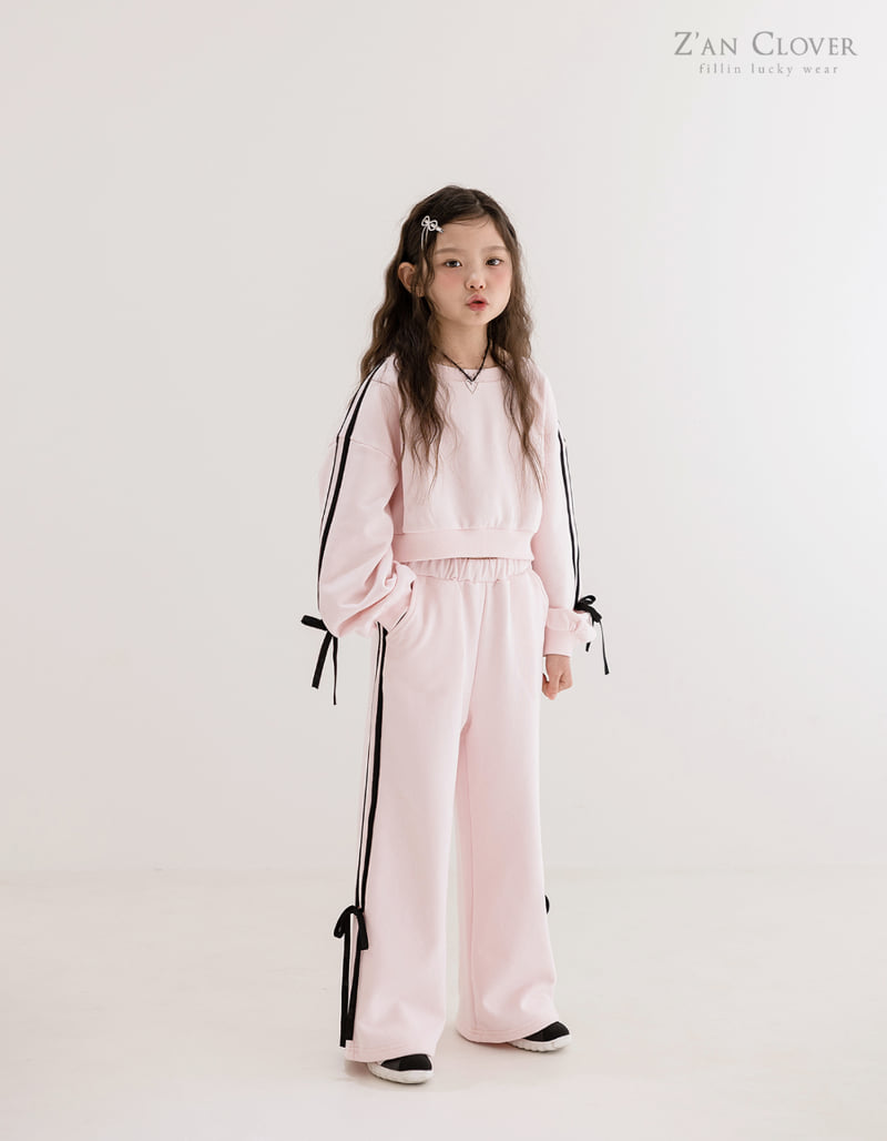 Zan Clover - Korean Children Fashion - #magicofchildhood - Off Shoulder Training Setup - 11
