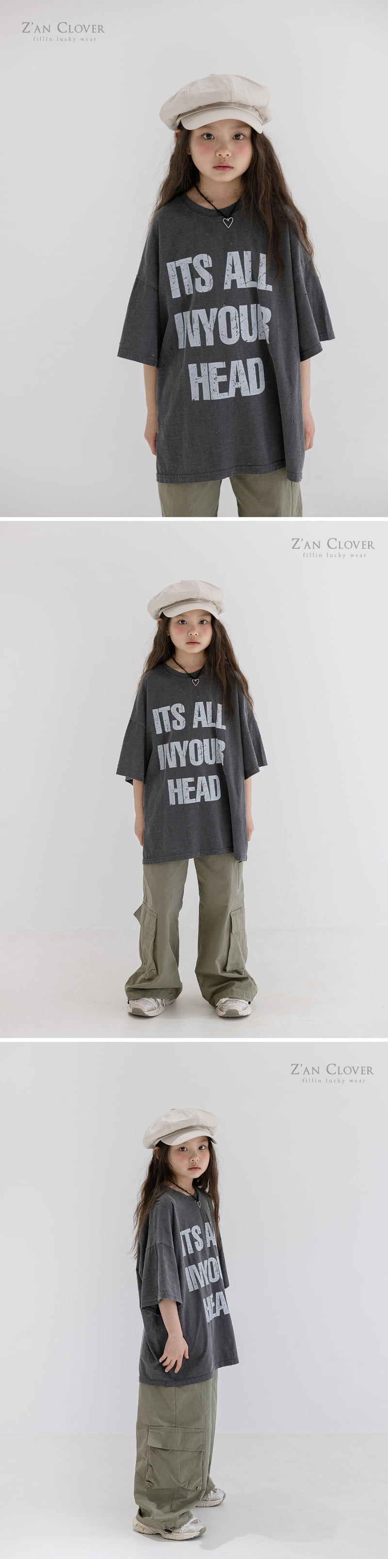 Zan Clover - Korean Children Fashion - #minifashionista - Punching Boxy Tee - 3