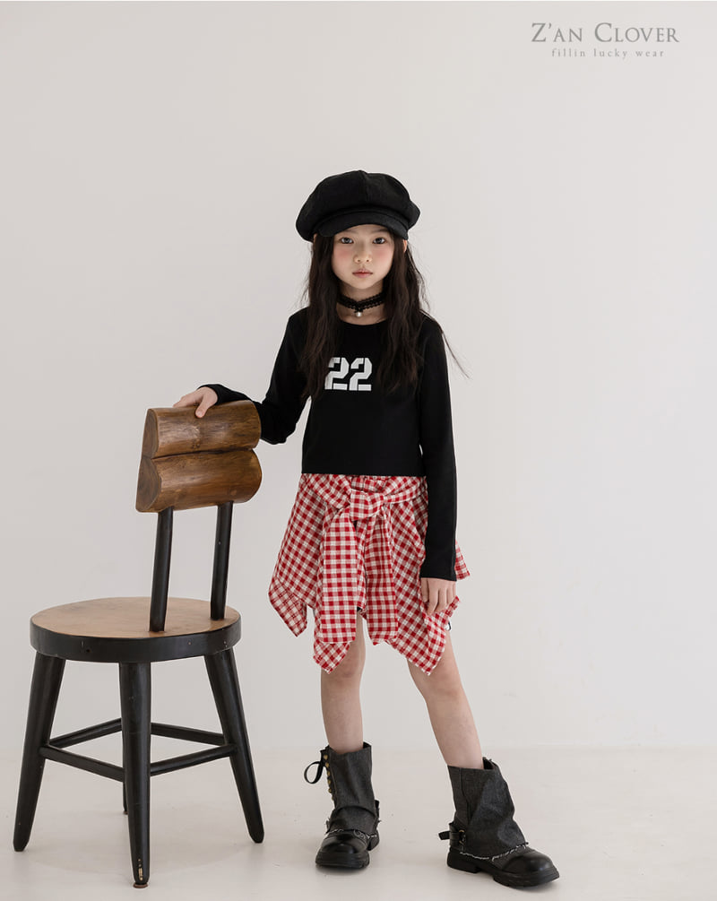 Zan Clover - Korean Children Fashion - #magicofchildhood - Check Layered Skirt - 4