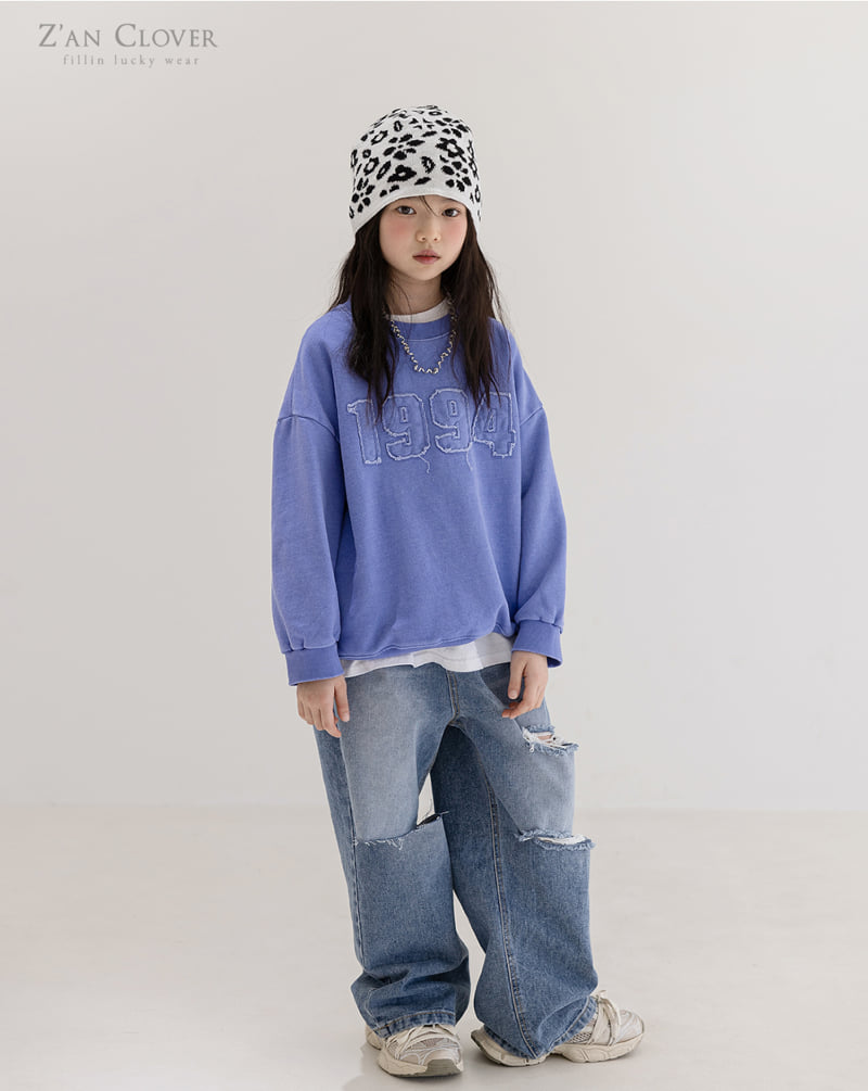 Zan Clover - Korean Children Fashion - #minifashionista - Patch 1994 Sweatshirts - 6