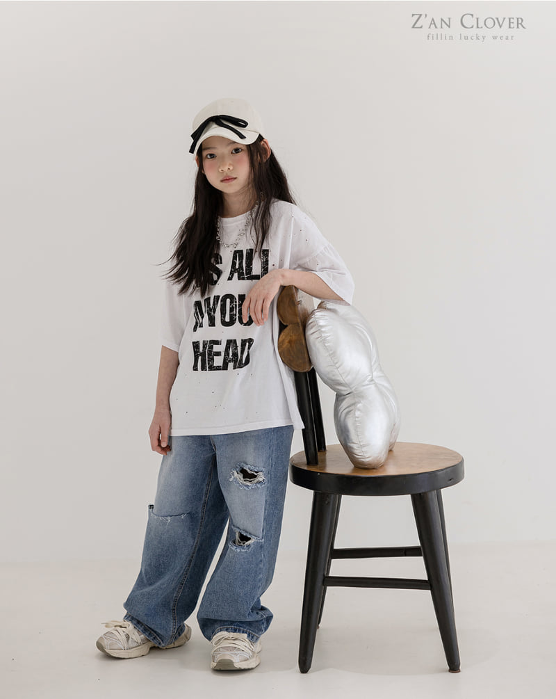Zan Clover - Korean Children Fashion - #minifashionista - Punching Boxy Tee - 4