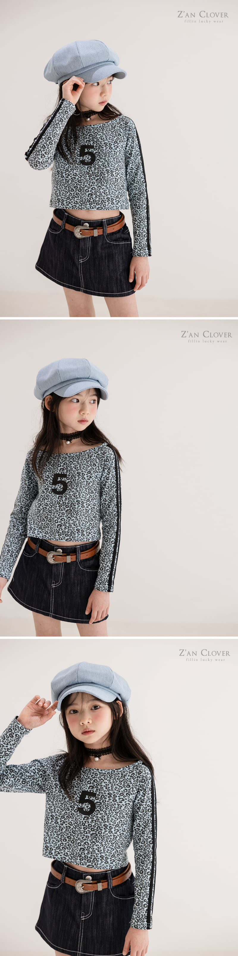 Zan Clover - Korean Children Fashion - #prettylittlegirls - Tape Leopard Tee - 10