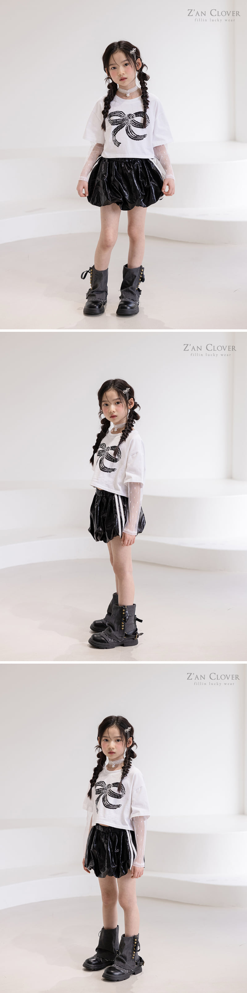 Zan Clover - Korean Children Fashion - #prettylittlegirls - Shine Balloon Skirt - 9