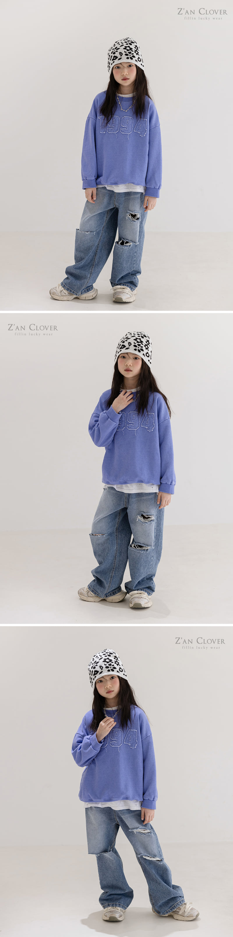 Zan Clover - Korean Children Fashion - #prettylittlegirls - Patch 1994 Sweatshirts - 7