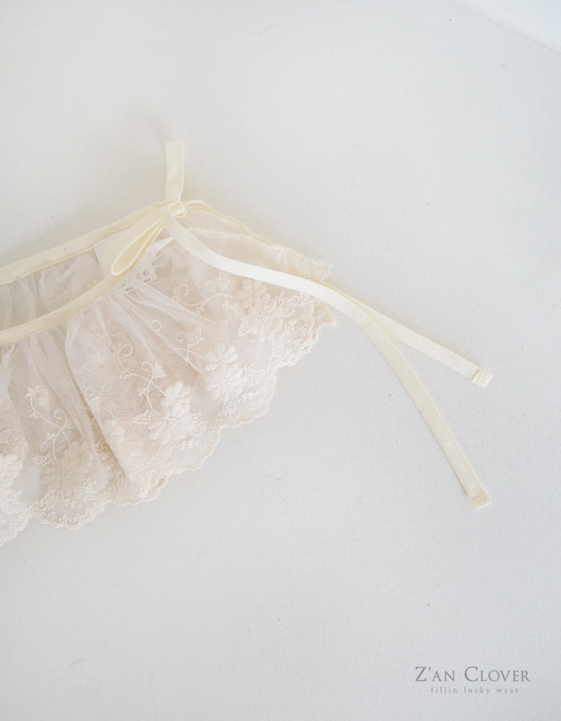 Zan Clover - Korean Children Fashion - #todddlerfashion - Lace Wrap Skirt - 3