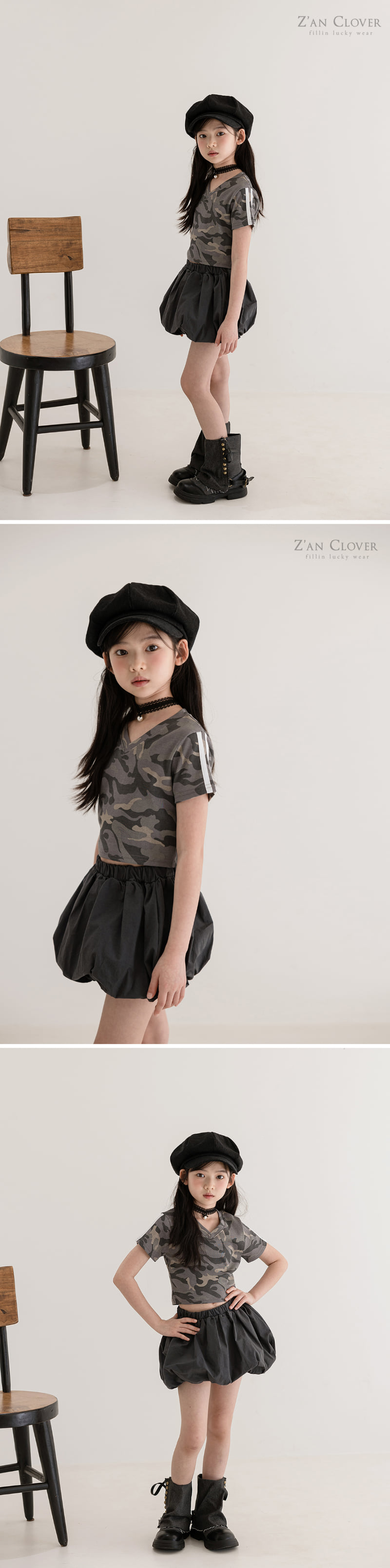Zan Clover - Korean Children Fashion - #toddlerclothing - Balloon Mini Skirt - 8