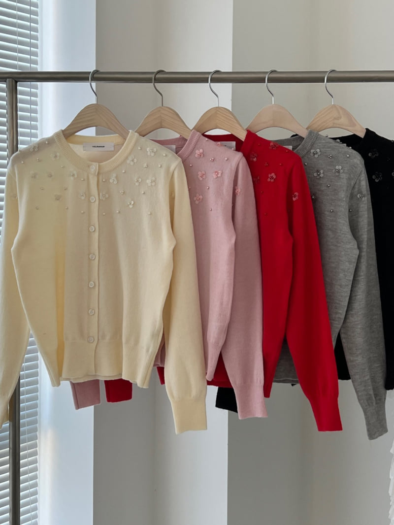 140 Avenue - Korean Women Fashion - #momslook - Beads Pearl Cardigan - 12