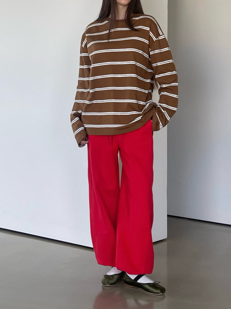 140 Avenue - Korean Women Fashion - #momslook - Ace Stripe Tee - 8