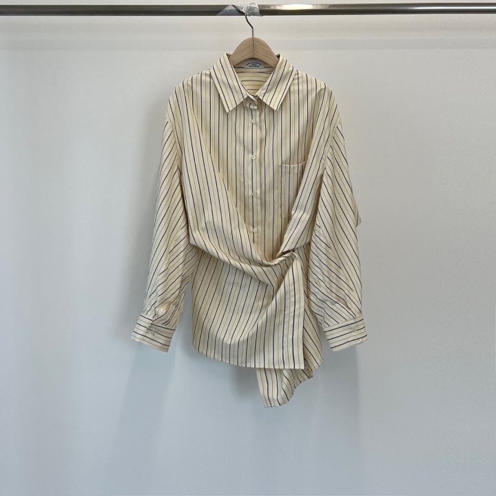 140 Avenue - Korean Women Fashion - #momslook - Stripe Sugar Shirt - 3