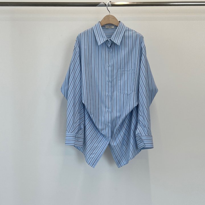 140 Avenue - Korean Women Fashion - #momslook - Stripe Sugar Shirt - 5