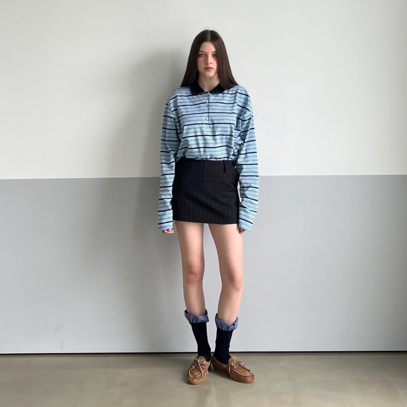 140 Avenue - Korean Women Fashion - #momslook - Stripe Skirt Pants - 10