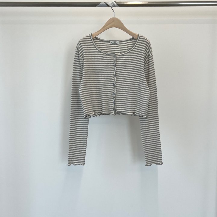 140 Avenue - Korean Women Fashion - #momslook - Dia Stripe Cardigan - 3