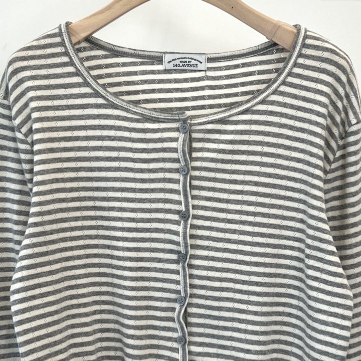 140 Avenue - Korean Women Fashion - #momslook - Dia Stripe Cardigan - 5