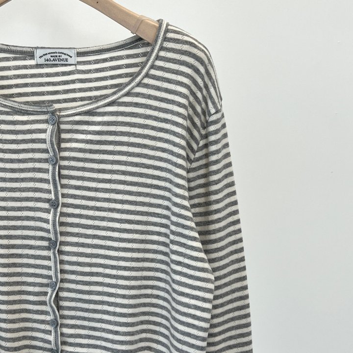 140 Avenue - Korean Women Fashion - #momslook - Dia Stripe Cardigan - 6