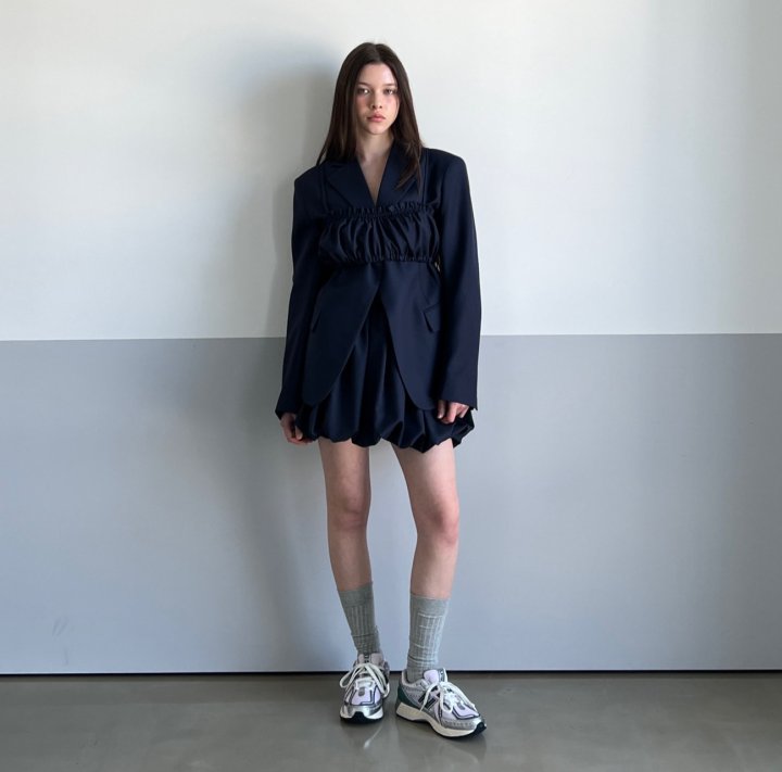 140 Avenue - Korean Women Fashion - #restrostyle - Cozy One Button Jacket - 5