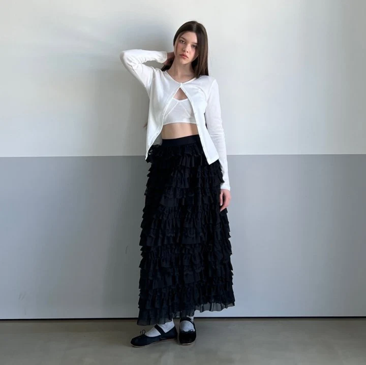 140 Avenue - Korean Women Fashion - #restrostyle - Dive Punching Set-up Top - 2