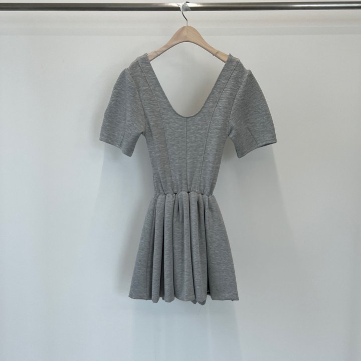 140 Avenue - Korean Women Fashion - #romanticstyle - Tail Cushion One-piece - 9