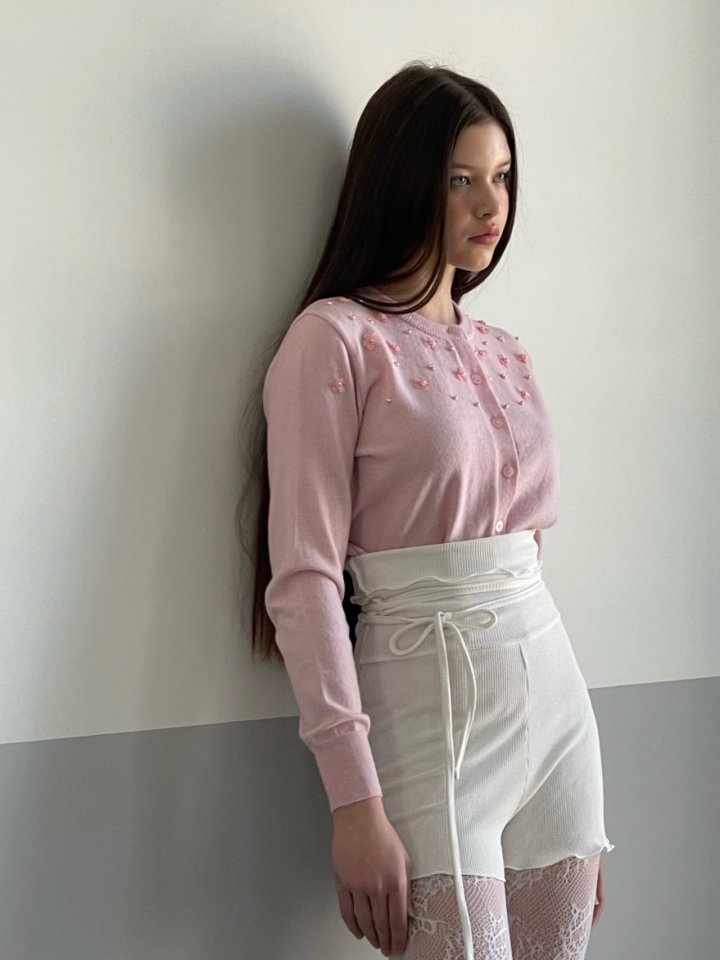 140 Avenue - Korean Women Fashion - #thelittlethings - Beads Pearl Cardigan - 7