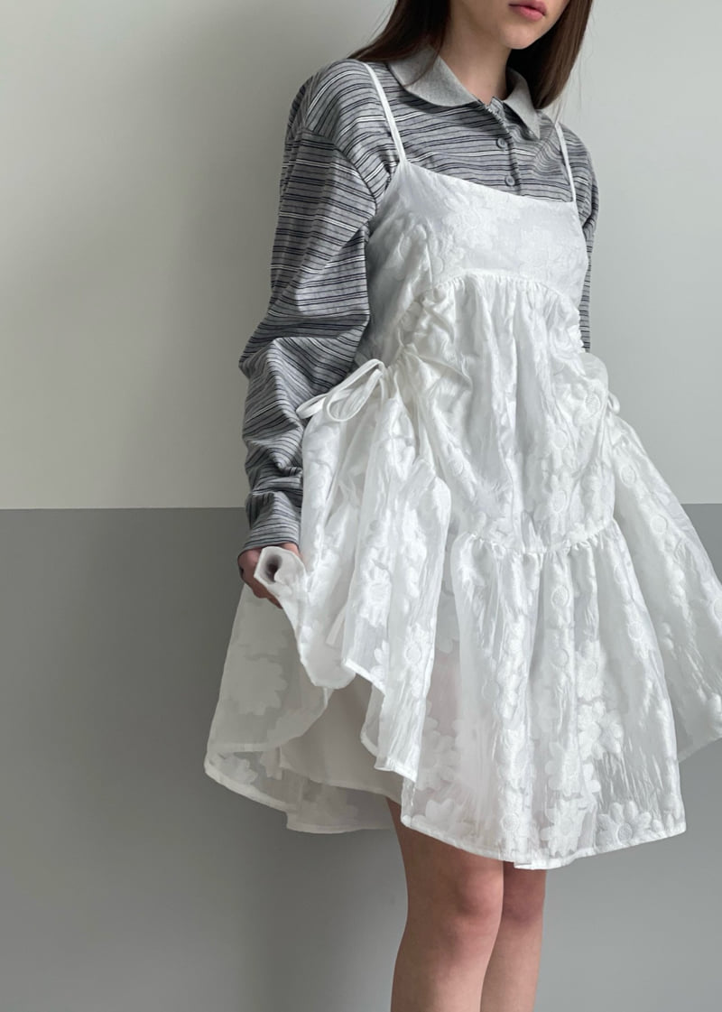 140 Avenue - Korean Women Fashion - #vintagekidsstyle - Cecil Flower One-piece - 7