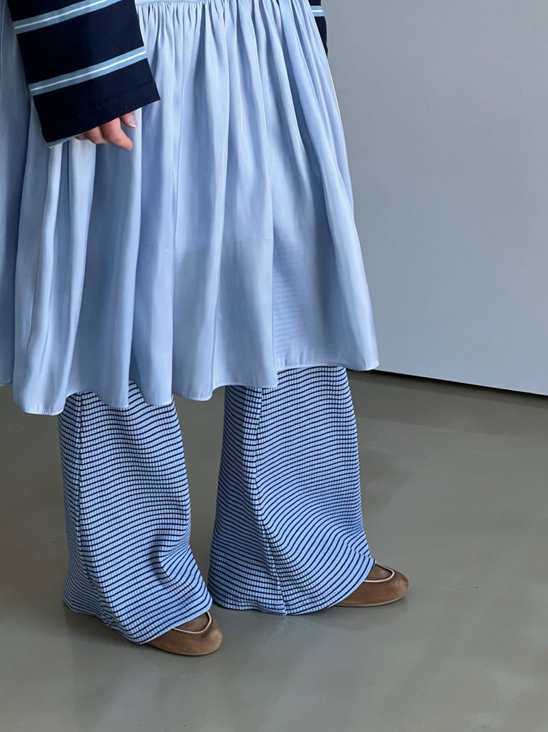 140 Avenue - Korean Women Fashion - #womensfashion - Rib Stripe Bootscut Pants - 10