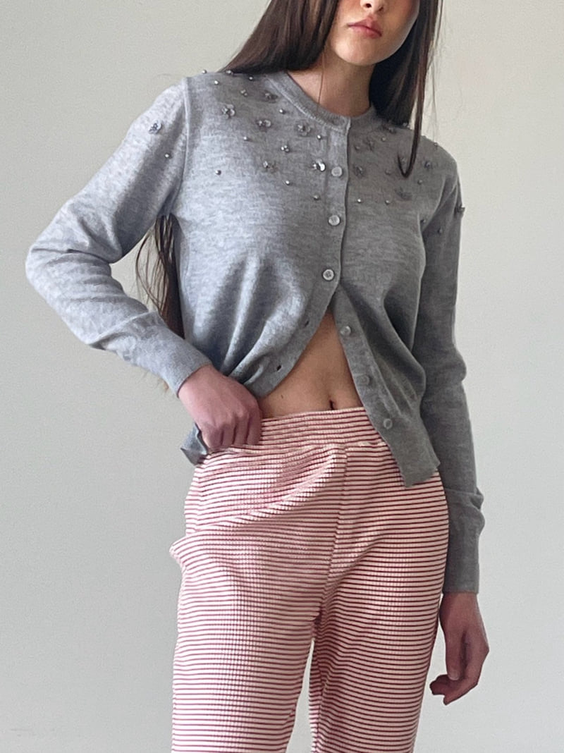140 Avenue - Korean Women Fashion - #momslook - Rib Stripe Bootscut Pants - 4