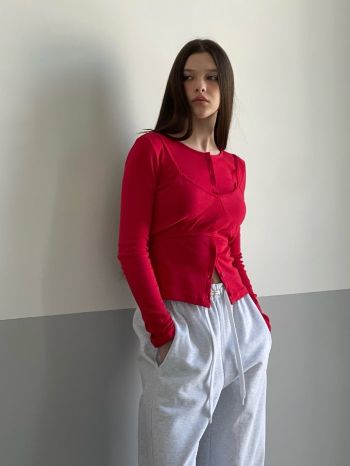 140 Avenue - Korean Women Fashion - #womensfashion - Dive Punching Set-up Top - 10