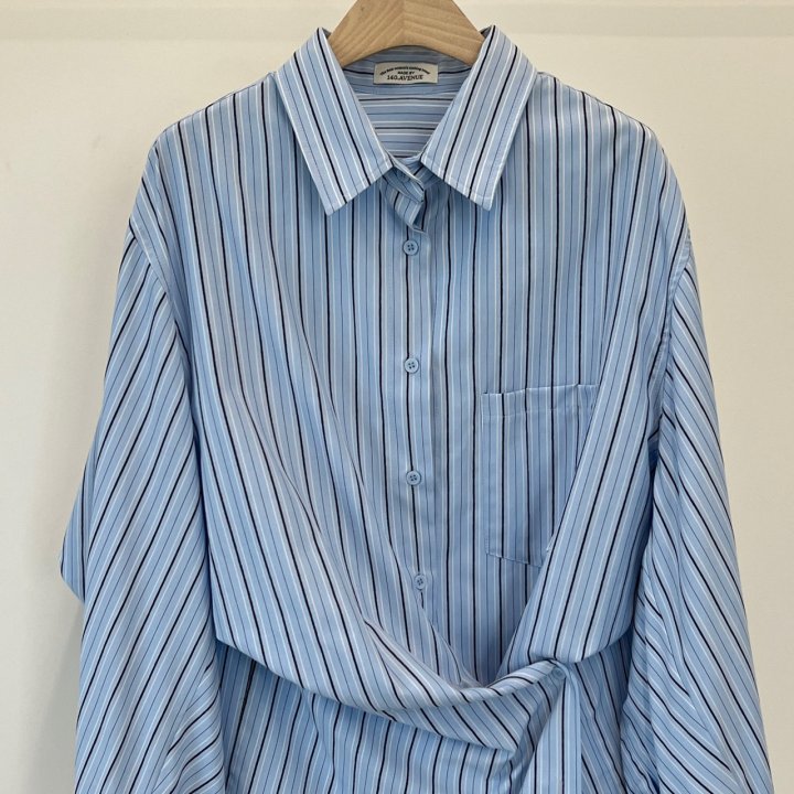 140 Avenue - Korean Women Fashion - #womensfashion - Stripe Sugar Shirt - 6
