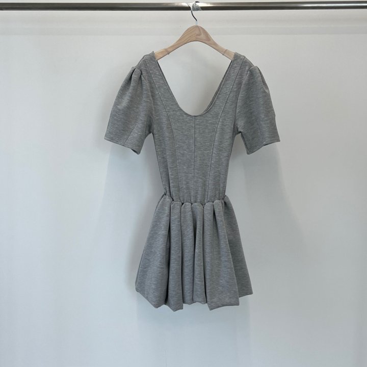 140 Avenue - Korean Women Fashion - #momslook - Tail Cushion One-piece - 4