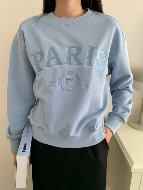 Paris Embroidery Sweatshirts Paris Embroidery Sweatshirts