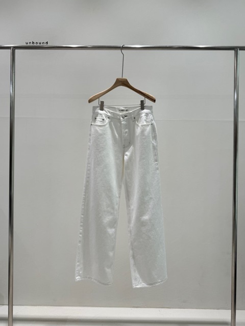 Button Ivory Denim Pants Button Ivory Denim Pants