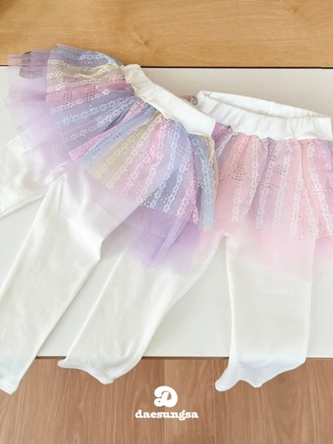 Rainbow Cancan Skirt Leggings Rainbow Cancan Skirt Leggings