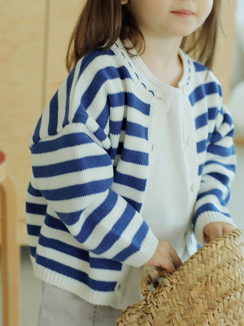 Jello Stripe Knit Cardigan