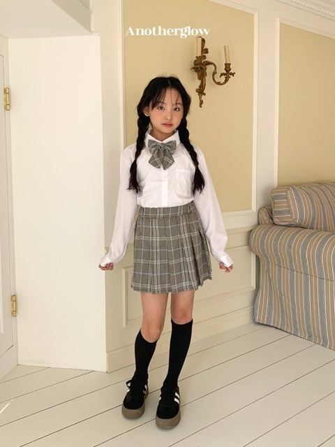 Check Pleated Skirt Check Pleated Skirt