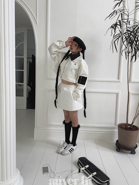 Volume Wappen Mini Skirt