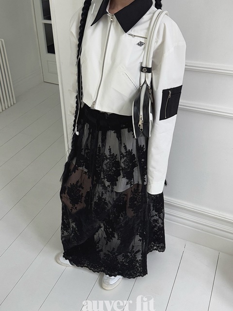 Layered Lace Long Skirt