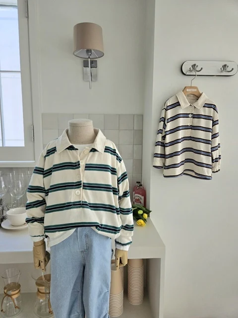 Stripe Collar Tee Stripe Collar Tee