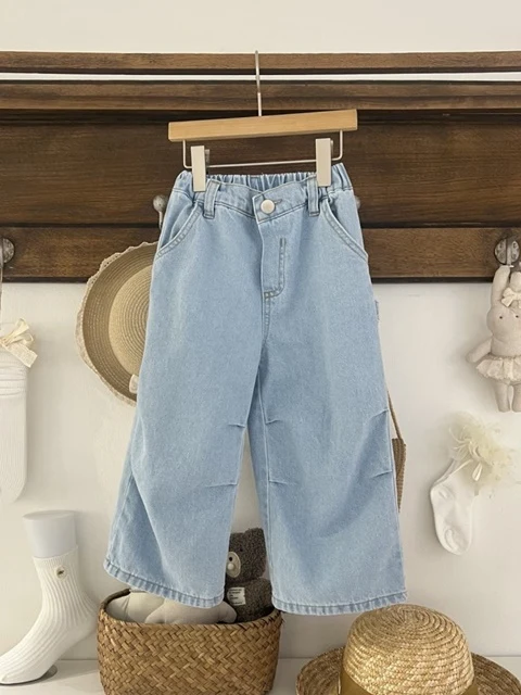 Pintuck Denim Pants