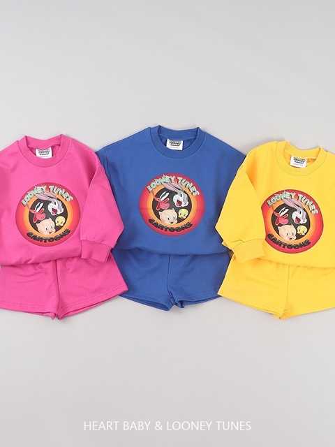 Looney Shorts Top Bottom Set Looney Shorts Top Bottom Set