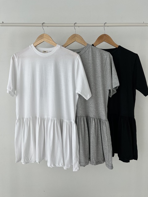 Short Sleeve Layered One-piece Short Sleeve Layered One-piece