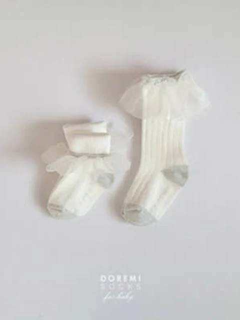 Organdy Socks White Organdy Socks White
