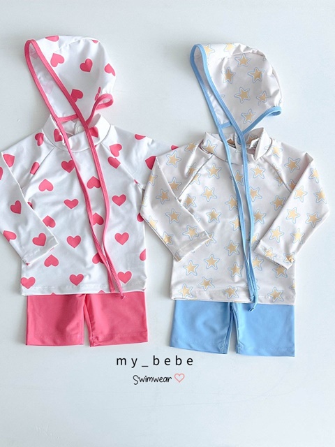 Star Heart Rash Guard Set