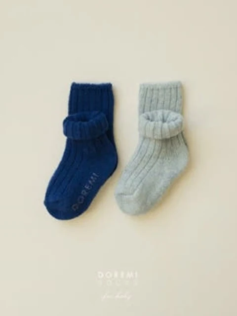 Rib Wool Blue Set
