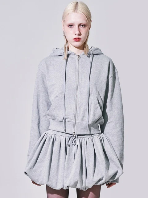Sweat Crop Hoodie Jacket Sweat Crop Hoodie Jacket