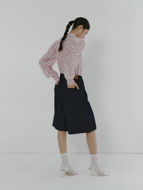 Indigo Denim Bermuda Pants Indigo Denim Bermuda Pants