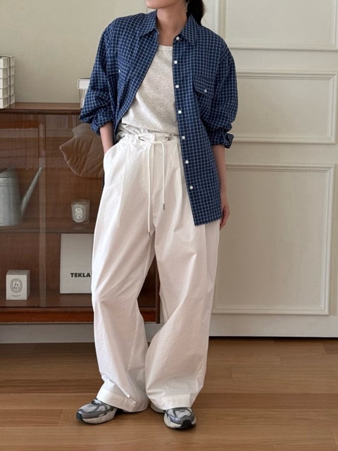Micael String Cotton Pants