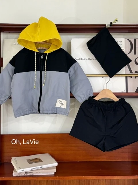 Windbreaker Black Set