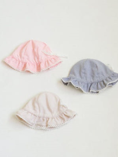 Check Frill Bucket Hat Check Frill Bucket Hat
