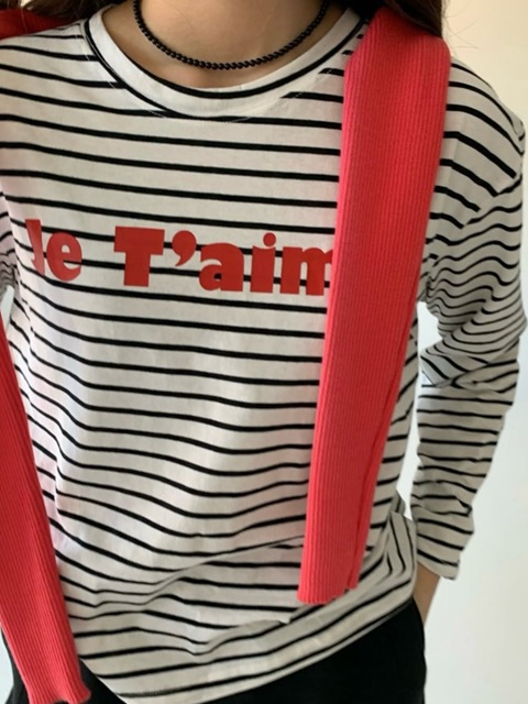 Je Taime Stripe Tee Je Taime Stripe Tee