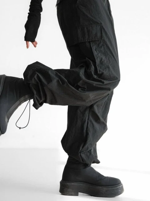 Nylon Technical Cargo Jogger Pants